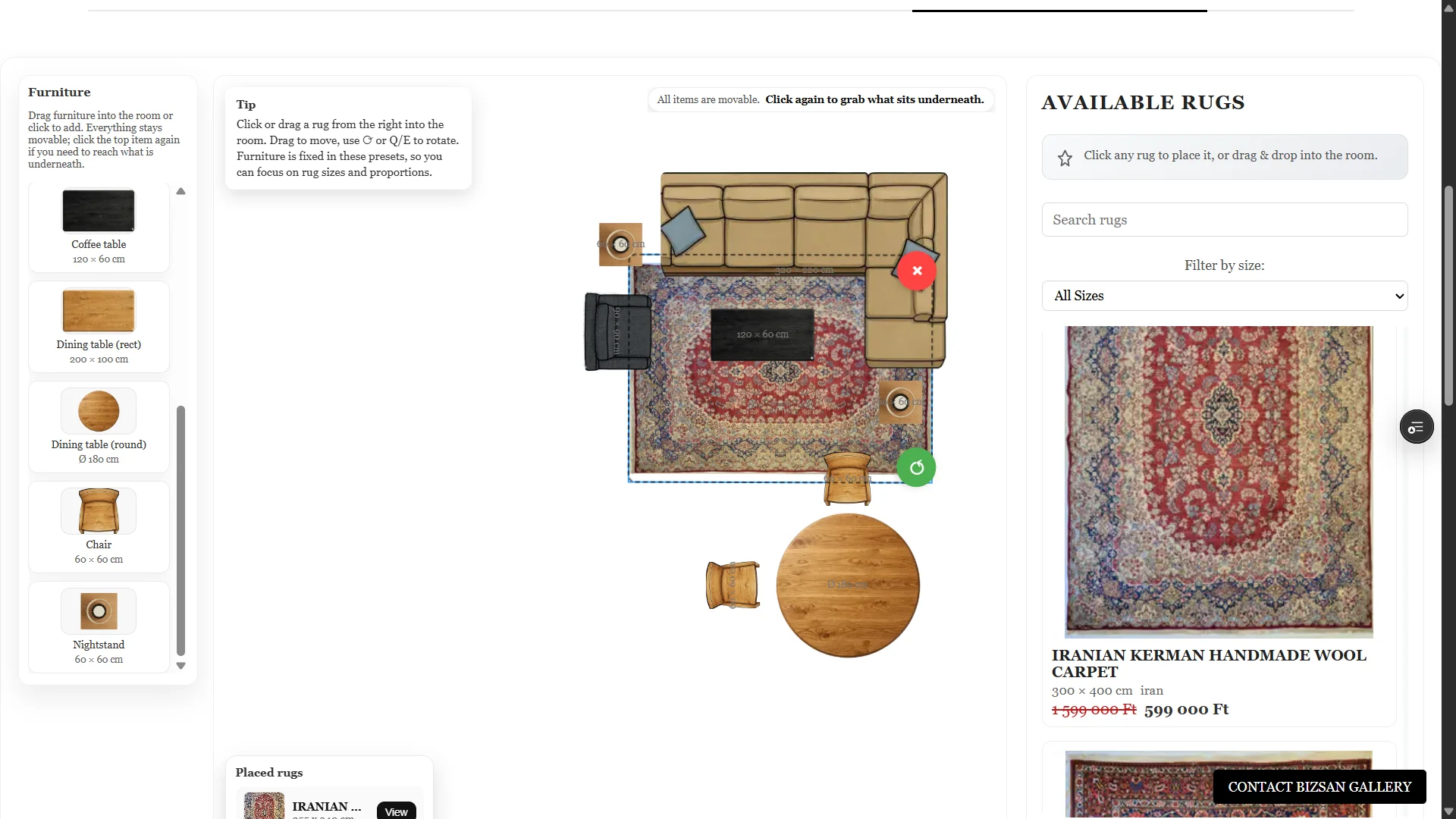 Bizsan editorial website frame.